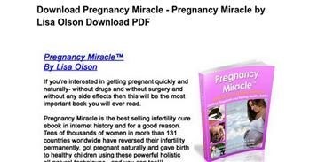 &quot;Miracle Pregnancy Male Infertility