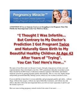 &quot;Miracle Pregnancy Pill